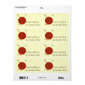 Balise Étiquette cadeau tricot (Feuille entière)