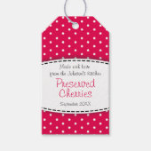 Balise étiquette de fruits rouges aux cerises cons (Devant)