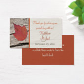 Balise Favori De Mariage Feuille Automne Séchée (Bureau)