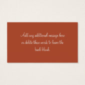 Balise Favori De Mariage Feuille Automne Séchée (Dos)