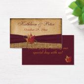 Balise Favoris d'automne, FAUX Burlap Favoriser -  (Bureau)