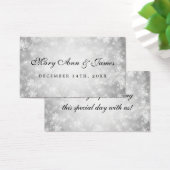 Balise Favoris de mariage Argent Winter Wonderland (Bureau)