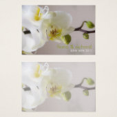 Balise Favoris de mariage ・ Orchidée blanche (Devant & derrière)
