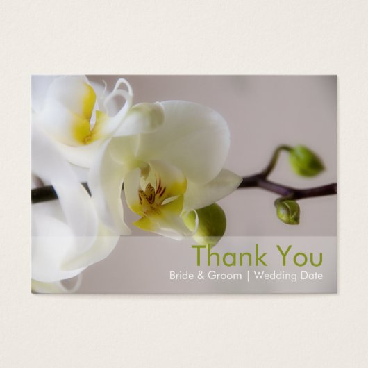 Balise Favoris de mariage ・ Orchidée blanche (Devant)