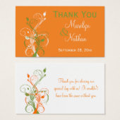 Balise Favoris orange, vert et blanc (Devant & derrière)