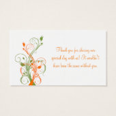 Balise Favoris orange, vert et blanc (Dos)