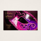 Balise Favour Elégant Masquerade Rose (Dos)