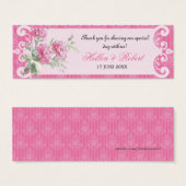 Balise Fleur Damas élégant mariage Favor (Devant & derrière)