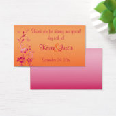 Balise Fleur rose et orange avec papillons Favoris (Bureau)