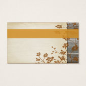 Balise Fleurs Autum, FAUX Wood Wedding Favor (Dos)