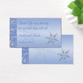 Balise Glittery Blue Snowflakes Wedder Favor (Bureau)