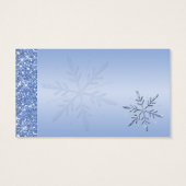 Balise Glittery Blue Snowflakes Wedder Favor (Dos)