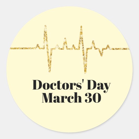 Balise Golden Sparkle Heart Rate Sticker (Devant)