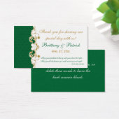 Balise Green White Gold Scrolls, Shamrock Favorise (Bureau)