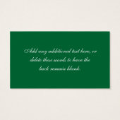 Balise Green White Gold Scrolls, Shamrock Favorise (Dos)