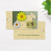 Balise Hang du bloc-notes floral (Bureau)