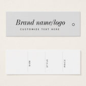 Balise Hang Étiquette (Devant & derrière)