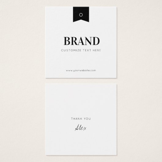 Balise Hang Étiquette (Devant & derrière)