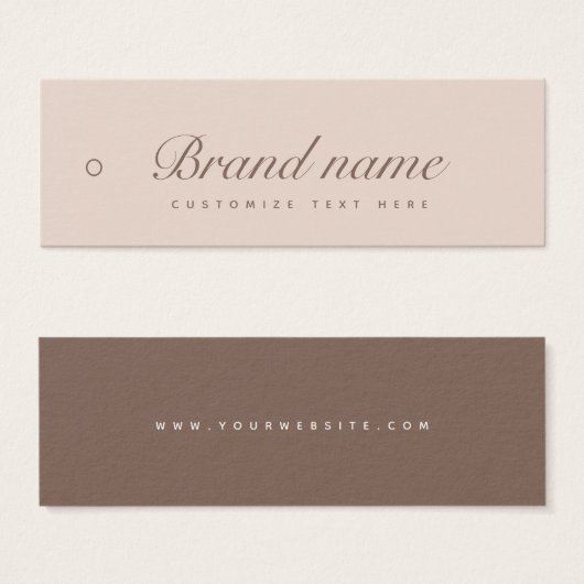 Balise Hang Étiquette (Devant & derrière)