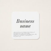 Balise Hang pour vêtements modernes (Dos)