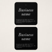 Balise Hang pour vêtements modernes (Devant & derrière)