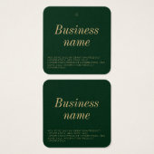 Balise Hang pour vêtements modernes (Devant & derrière)