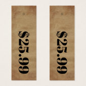 Balise Hang Prix Seulement Carton Vêtements Minces (Devant & derrière)