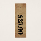 Balise Hang Prix Seulement Carton Vêtements Minces (Dos)