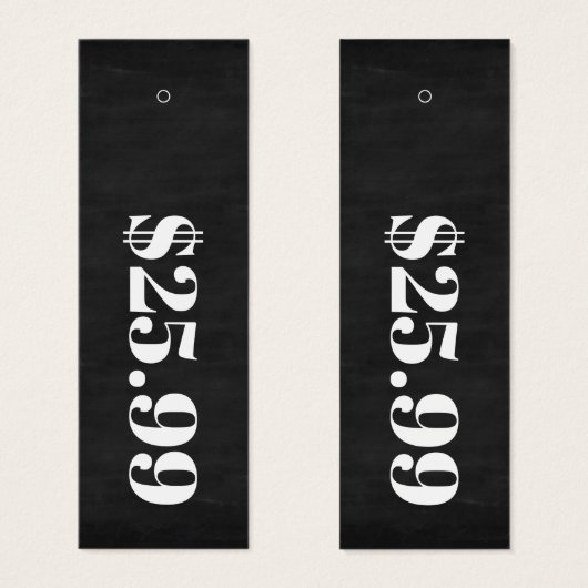 Balise Hang Prix Seulement Chalkboad (Devant & derrière)