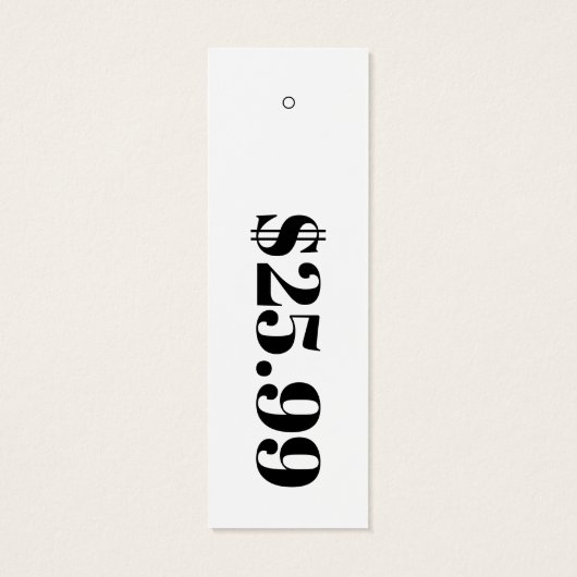 Balise Hang Prix uniquement blanc habillement maig (Dos)