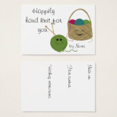 Balise Happy Hand Knit Hang (Devant & derrière)