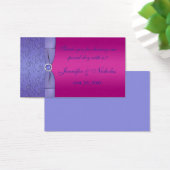 Balise IMPRIMÉE RIBBON Fuchsia, Mariage violet Fav (Bureau)