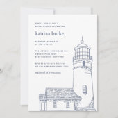 Balise | Invitation Nautique De Douche Nautique (Devant)