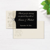 Balise Ivory and Black Floral Wedding Favor (Bureau)