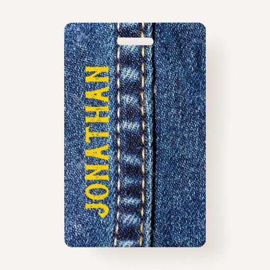 Balise Jeans bagage / Badge (Devant)