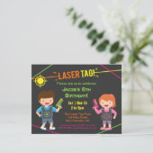 Balise laser pour enfants amusants Invitations de  (Debout devant)
