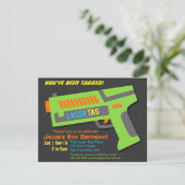 Balise laser pour enfants Invitations de fête d'an (Debout devant)