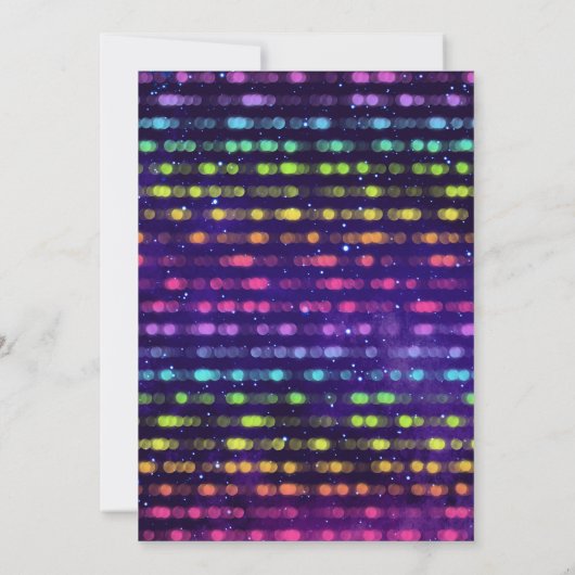 Balise laser pour filles Invitations de fête d'ann (Dos)