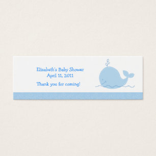 Balise Little Blue Whale Shower / Anniversaire Fav