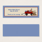 Balise Little Red Wagon TEDDY BEAR Party Favoriser (Devant & derrière)