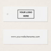 Balise Logo Vêtements Modernes simples (Devant & derrière)