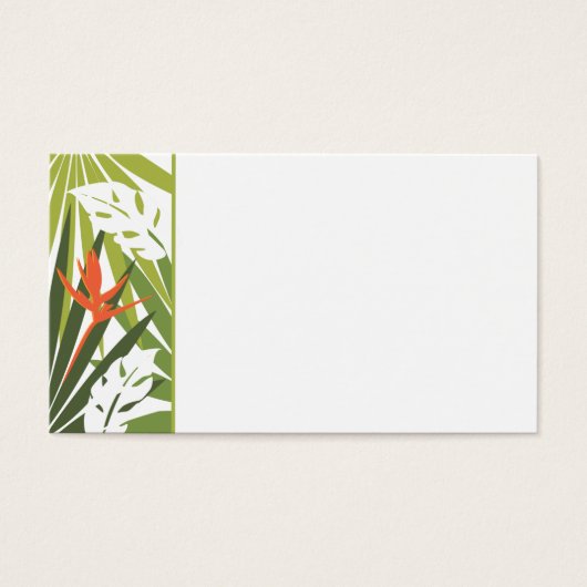 Balise Mariage de fleurs tropicales orange (Devant)