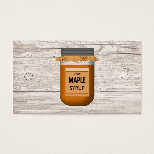 Balise Mason Jar Sirop d'érable Hang (Devant)