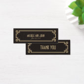 Balise Merci cadeau Art Déco Retro Frame Dark (Bureau)