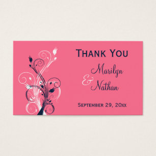 Balise Navy, Pink et White Floral Favor