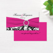 Balise Noir, Blanc et Fuchsia Wedding Favor (Bureau)