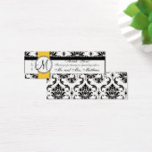 Balise Noir Damas Mariage Jaune Favor (Bureau)