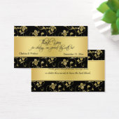 Balise Noir et Or Floral Wedding Favor (Bureau)