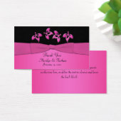 Balise Noir et Rose Floral Wedding Favor (Bureau)