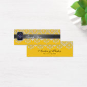 Balise Noir & Jaune Dentelle Jaillie Mariage Favor (Bureau)